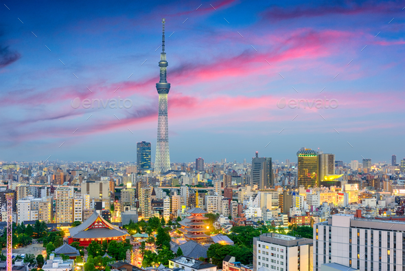 Tokyo Japan Cityscape Stock Photo by